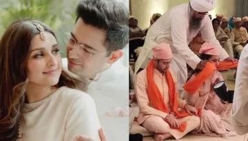FIRST Pictures Of Parineeti Chopra And Raghav Chadha's Mehendi Ritual: Couple Twins In Pink Attires