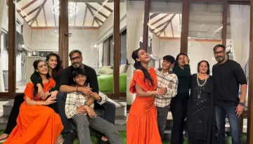 Kajol And Family Stun In Black Ensembles While Nysa Glows In A Orange Gown For New Year Bash