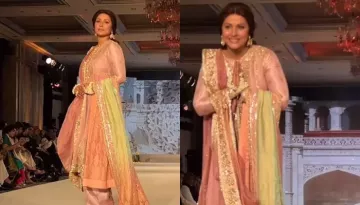Hina Khan Stuns In A Pink Ethnic Wear As She Walks The Ramp For Manish Malhotra Amid Cancer Battle