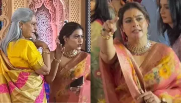Kajol Looks Annoyed With Whistle Blowing At Pooja Pandal, 'Seeti Kaun Baja Raha Hai, Its Ridiculous'