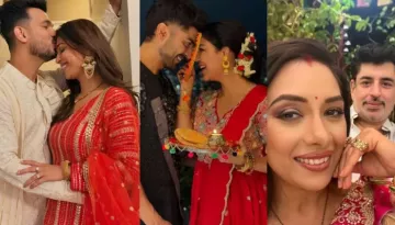 Karwa Chauth: Rupali Ganguly's Crimson Saree, Rubina Dilaik's Long-Distance Celebration And More