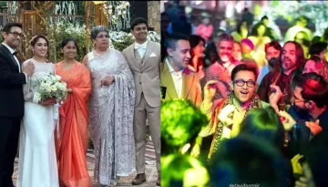 Aamir Khan Proudly Holds His Daughter, Ira Khan, After Her Holy Vows With Nupur Shikhare