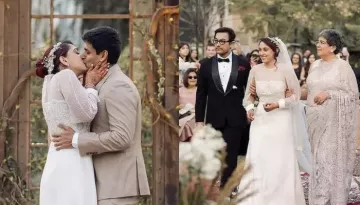 Aamir Khan Sets Daughter, Ira's Veil At Her White Wedding, Ex-Wife, Reena Dutta Looks At Them In Awe