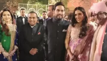 Aamir Khan Poses With Nita-Mukesh Ambani At Ira And Nupur's Registry Marriage, Akash-Shloka Join