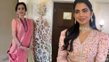 Nita Ambani Celebrates New Year With Isha In Udaipur, Former Dons A Pink And Green Banarasi Lehenga