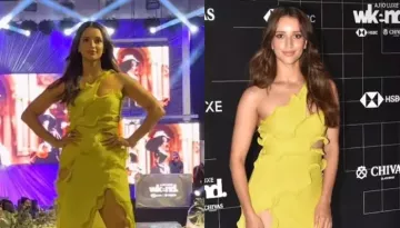 Triptii Dimri Rocks Her Ramp Walk In A Yellow-Hued Cutout Crinkled-Voile Gown Worth Rs. 1.48 Lakhs