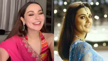 Hania Aamir Stuns In Pink Georgette Saree Worth INR 34K, Netizen Compares Her Look With Preity Zinta