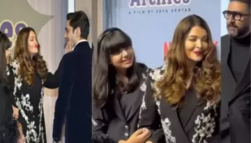 Aishwarya Rai's Video Of Pulling Agastya Nanda's Cheeks In Front Of Abhishek Bachchan Goes Viral