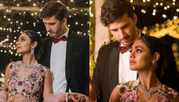 Sreejita De And Michael's Reception In Paradise Of Lights, Dons Pink Lehenga With Bold Floral Detail