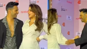 Varun Dhawan Clings To Janhvi Kapoor, Touches Her Inappropriately, Netizen Pens 'He Gets Too Clingy'