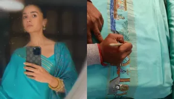 Alia Bhatt's 'Ramayan' Hand-Painted Saree Took 100 Hours To Complete For 'Pran Pratishtha' Ceremony