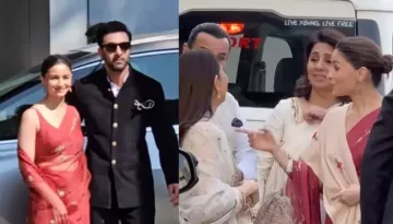 Alia Bhatt Cracks 'ABCD' Joke As She Arrives In Delhi With Her In-Laws, Netizen Say 'Alia Too Loud'
