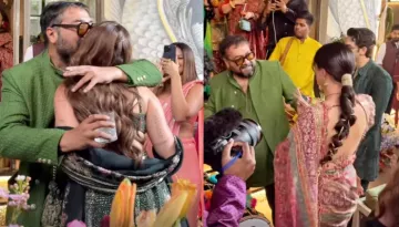 An Emotional Anurag Kashyap Hugs Daughter, Aaliyah At Her Mehendi, Dances With Khushi And Vedang