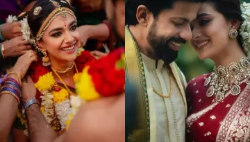 Keerthy Suresh Gets Married To Antony Thattil, Bride Stuns In Yellow And Red-Toned Gorgeous Sarees