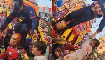 Taimur Scrunched His Face In Pain When Lifted By An Arm, Fan Says, 'Wrong Way To Hold The Kid..'