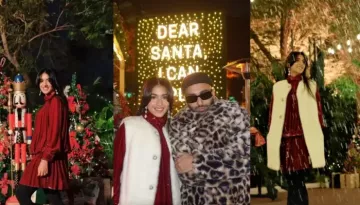 Radhika Merchant Celebrates First Christmas With Anant Ambani Dressed In Cosy Red And White Dress