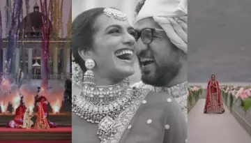 PV Sindhu And Venkata's Wedding Clip:  A Visual Of Promises, Rituals, Colour Smoke Fireworks, More