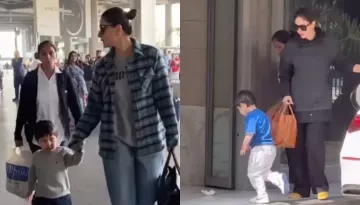 Kareena Kapoor Khan's Youngest Son, Jeh Gets Angry, Throws Paper Ball, Leaving Nanny To Pick It Up