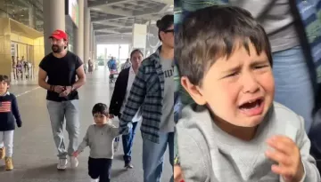 Kareena Kapoor's Son, Jeh Cries Profusely As Saif Scolded Him And Denied Him Seating With Taimur