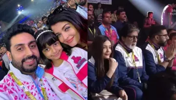Aishwarya Rai Enjoys Kabaddi With Abhishek, Aaradhya's Hairdo And Amitabh's Expression Grab Eyeballs