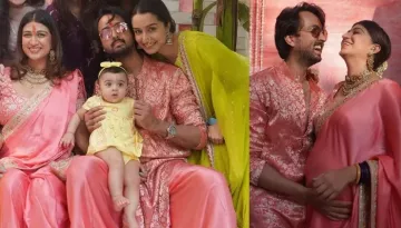 Shraddha Kapoor Dons Marathi Look As She Attends Cousin, Priyank And His Wife, Shaza's 'God Bharai'