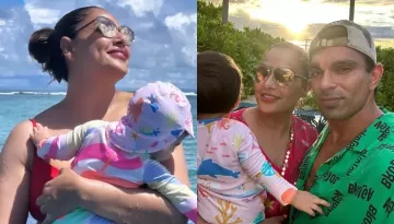 Bipasha Basu Kissing Karan Singh Grover On Her Birthday While Holding Baby Devi In A Photo Trends