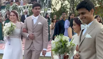 Ira Khan-Nupur Shikhare's First Pics From White Wedding Out, She Stuns In An Embroidered Sheen Gown