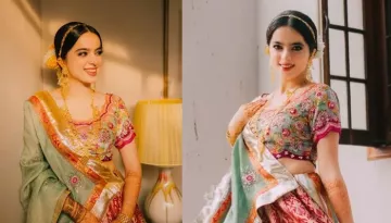 Pakistani Bride Stunned In A Regal Indian Banarasi Lehenga Redesigned By Her 'Nani' At Her Wedding