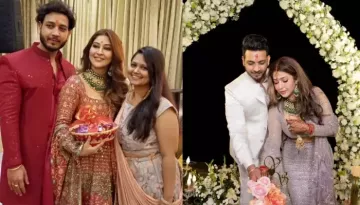 Sonarika Bhadoria Begins Pre-Wedding Soiree With 'Mata Ki Chowki', Repeats Her Necklace From 'Roka'