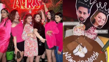 'Ishqbaaaz' Fame, Nehalaxmi Iyer's Bachelorette: Cuts Face-Customised Cake, BFFs From Industry Join