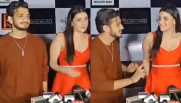 Munawar Faruqui Quickly Leaves Media Session With Mannara Chopra, Netizens Noticed His Disinterest