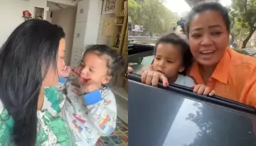 Bharti Singh Gets Emotional As She Drops Golla On 1st Day Of School, He Gets An Airy Ride Back Home