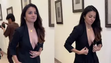 Mahima Makwana Wore A Braless Pantsuit At An Event, Unimpressed Netizens Say She Is Uncomfortable