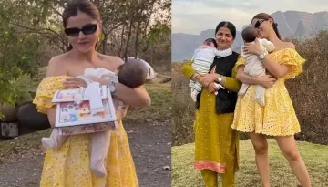 Rubina Dilaik Dons Off-Shoulder Yellow Dress As She Celebrates First Valentine's Day With Her Twins