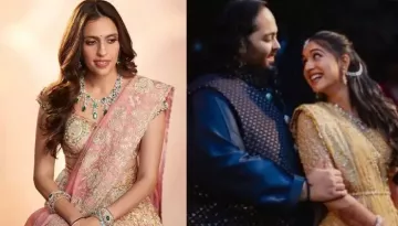 Shloka Mehta Looks Pretty In An Exquisite Anamika Khanna Lehenga At Anant-Radhika's 'Lagan Lakhvanu'