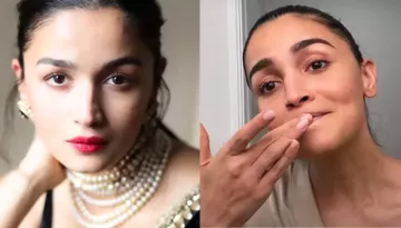Alia Bhatt Amps Her Saree With Bold Red Lips At An Event In London, Netizen Says 'Don't Wipe It Off'