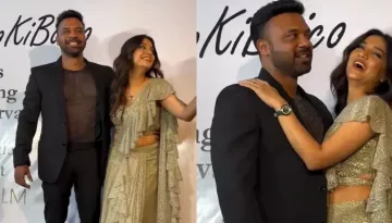 Divya Agarwal's Shaadi Functions Begin With Cocktail, Bride-To-Be Stuns In A Pre-Draped Saree Gown