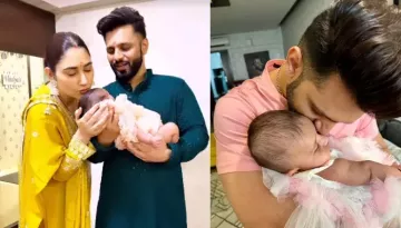 Rahul Vaidya Shares First Official Photos Showing His Daughter's Face, She Looks Cute In Pink Dress