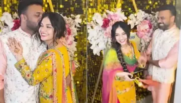 Divya Agarwal Dons Punjabi Suit With 'Parandi' On Mehendi Ceremony, Calls Herself 'Coco Di Vohti'