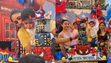 Kareena Kapoor-Saif Ali Khan's Son, Jeh's 3rd B'Day, 'Spider Man' Themed Cake, Face Painting, More