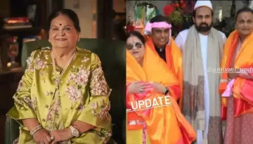 Kokilaben Ambani Seeks Blessings At Shrinathji Temple With Sons, Anil-Mukesh, Wears A Patola Saree