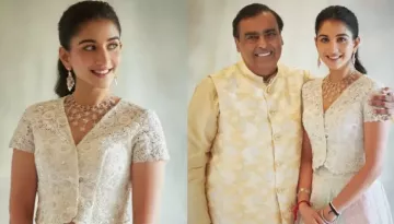 Radhika Merchant Looks Alluring In A Three-Coloured Chikankari Ghagra, Paired It With Western Blouse