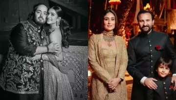 Saif Ali Khan Twins With Son, Taimur In Black Bandhgala, Kareena Kapoor Dons Embellished Ethnic Wear