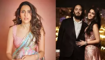 Shloka Mehta Dazzles In A Sequined Saree At Anant-Radhika's After-Party, Flaunts Her Unique Diamonds