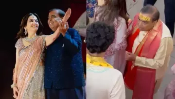 Mukesh Ambani Seeks Blessing At Dwarka In Gujarat After Pre-Wedding Soiree Of Anant Ambani