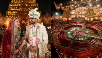 Inside Pics Of This Big Fat Gujarati Wedding: Couple Got Married In Shiv-Parvati Temple-Themed Venue