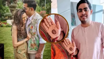 Akash Ambani Flaunted His Wife, Shloka Mehta Ambani's Name On His Mehendi Day In Unseen Picture