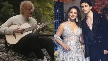 Ed Sheeran Strums His Guitar To Sing His Hit Song For Gauri Khan, Gets A Gift From Aryan Khan