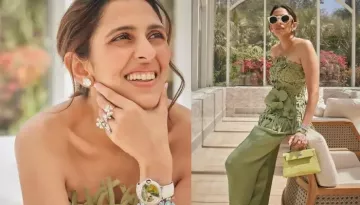 Shloka Mehta Wore Emerald-Engraved Regal Cartier Watch Worth Rs. 93.60 Lakh At Anant's Pre-Wedding