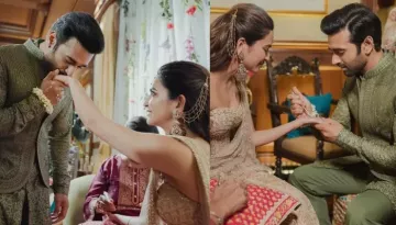 Pulkit Samrat Flaunts 'Gajra' In His Hands As He Puts 'Shagun Ki Mehendi' On Bride, Kriti Kharbanda